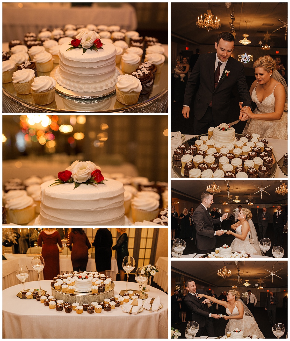 Mr. & Mrs. Lewis - Christmas Themed Wedding - The Hyatt Regency Cleveland at the Arcade - La Vera Party Center- Lindsay Dawn Photography